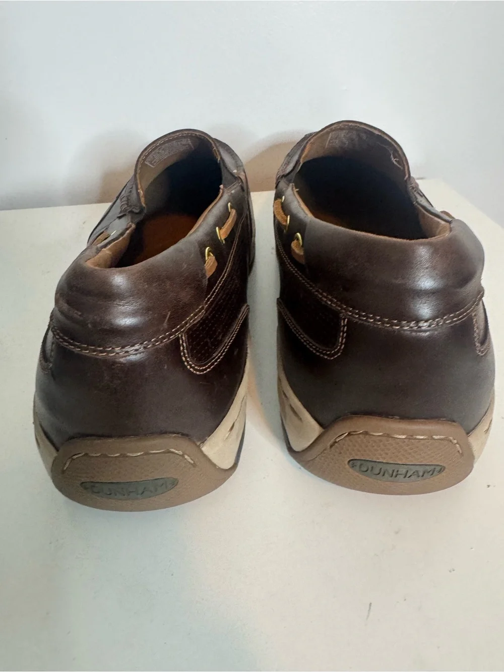 Dunham Men's Waterford Tan Slip-On Boat Shoes CH0503 men 17 extra wide